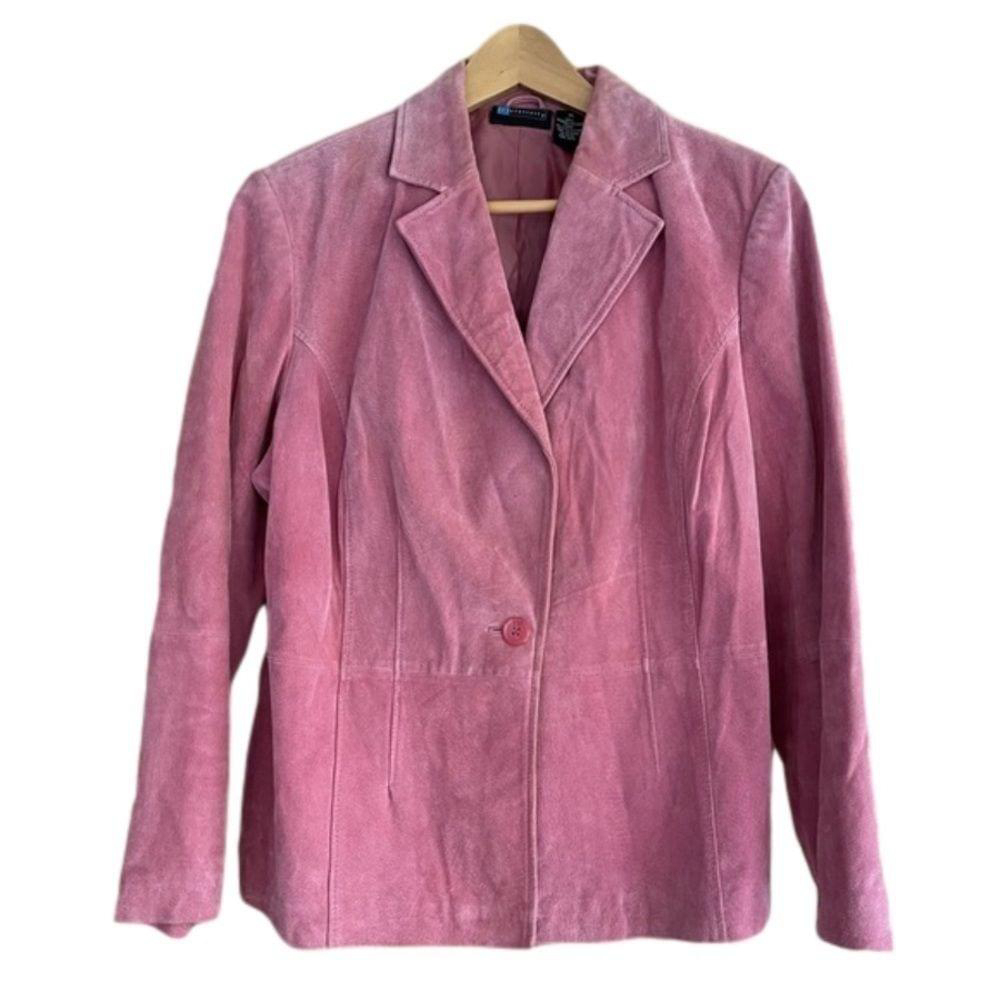 Relativity Rose Pink Suede Blazer Jacket
